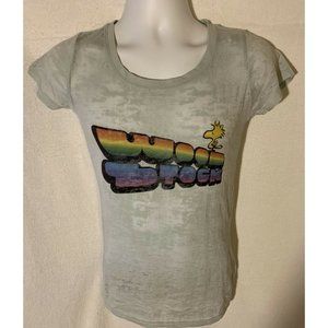 Rare New Woodstock Peanuts Medium 2010 Light Green